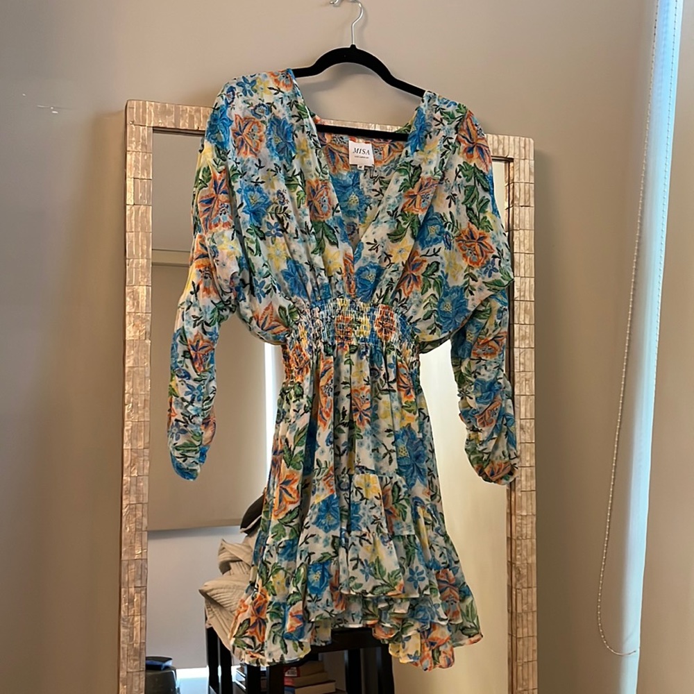 MISA Tropical mini dress